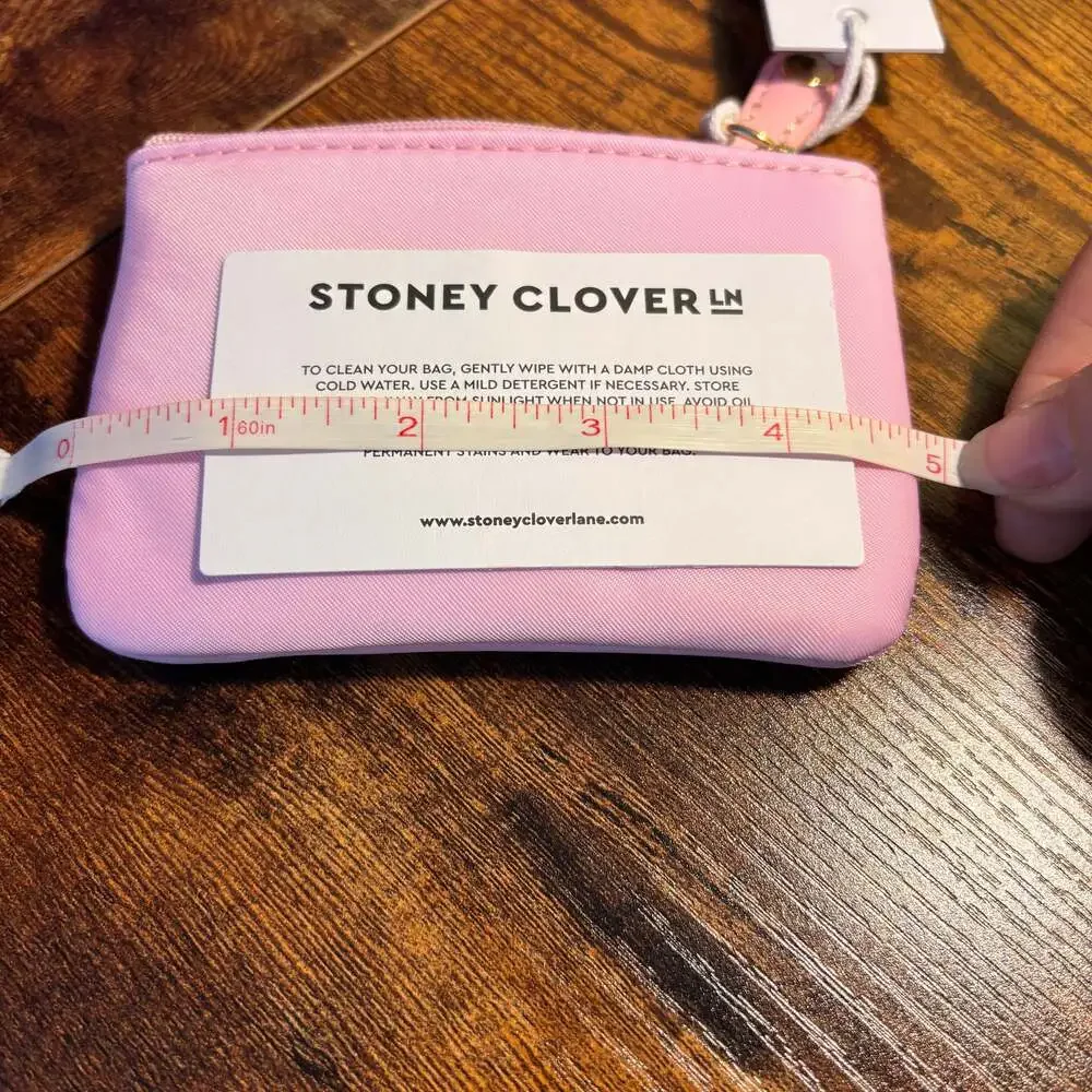 Stoney Clover Lane Pink‎ Zipped Card Case